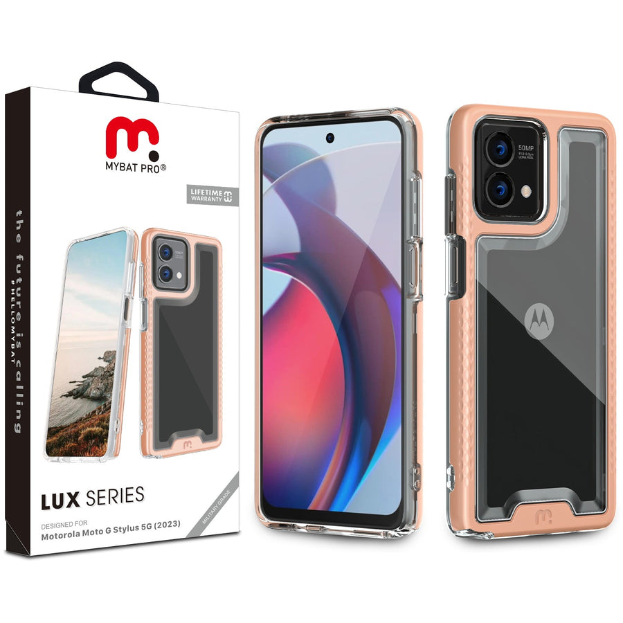 MyBat Pro Lux Series Case for Motorola Moto G Stylus 5G (2023) - Rose Gold