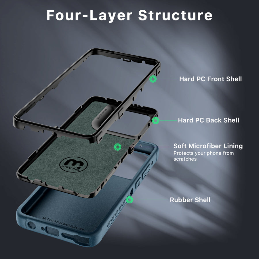 MyBat Pro Maverick Series Case w/ Holster for Motorola Moto G Stylus 5G (2025) - Blue - RMGS5G25CS3NXS002-3.jpg