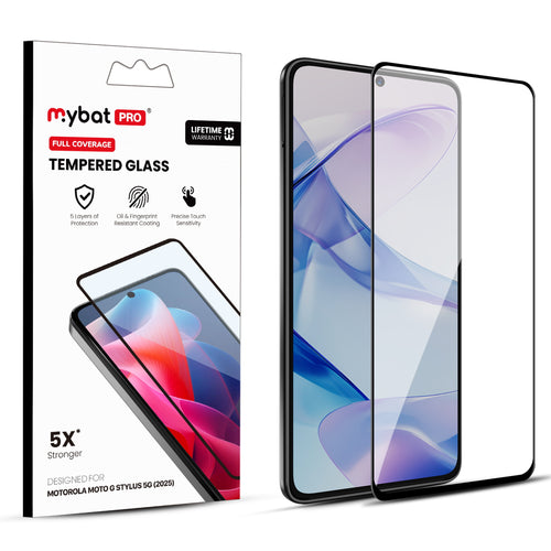MyBat Pro Full Coverage Tempered Glass Screen Protector for Motorola Moto G Stylus 5G (2025) - Black - RMGS5G25SC85A-1.jpg