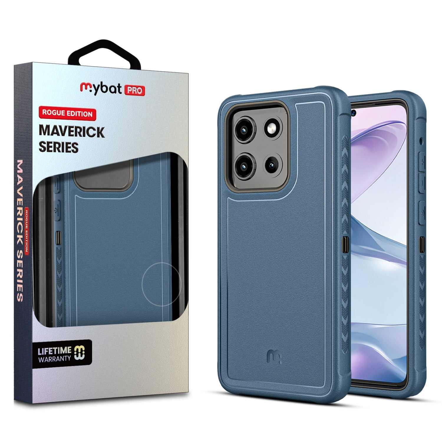 MyBat Pro Maverick Series Rogue Edition Case for Motorola Moto G Stylus 5G (2026) / Moto G Stylus 5G (2025) - Blue