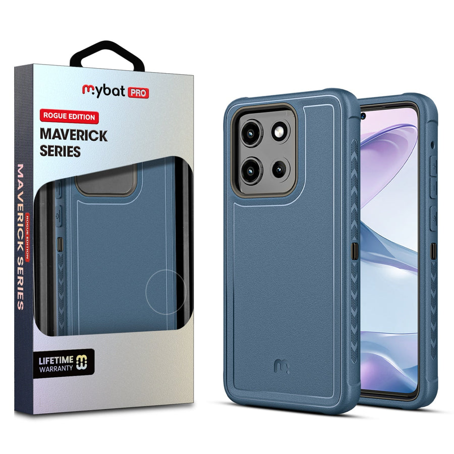 MyBat Pro Maverick Series Rogue Edition Case for Motorola Moto G Stylus 5G (2026) / Moto G Stylus 5G (2025) - Blue