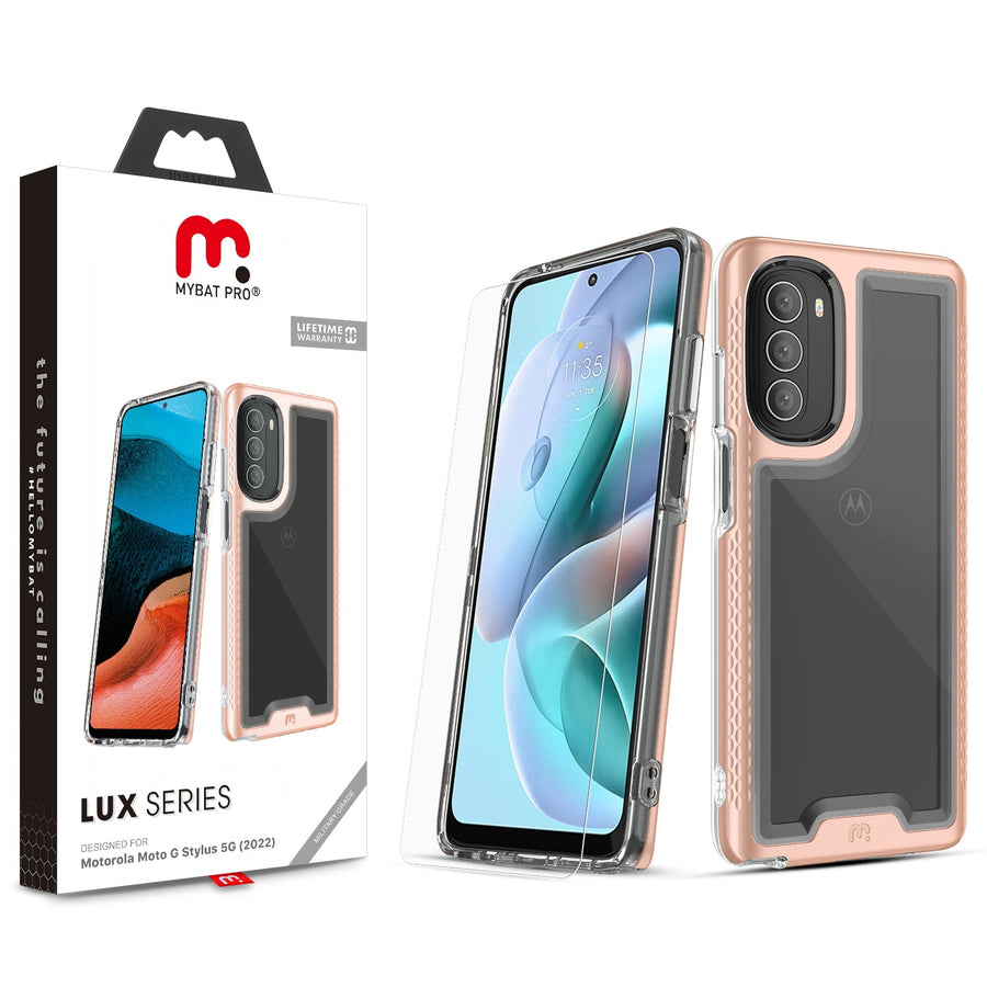 MyBat Pro Lux Series Case for Motorola Moto G Stylus 5G (2022) - Rose Gold