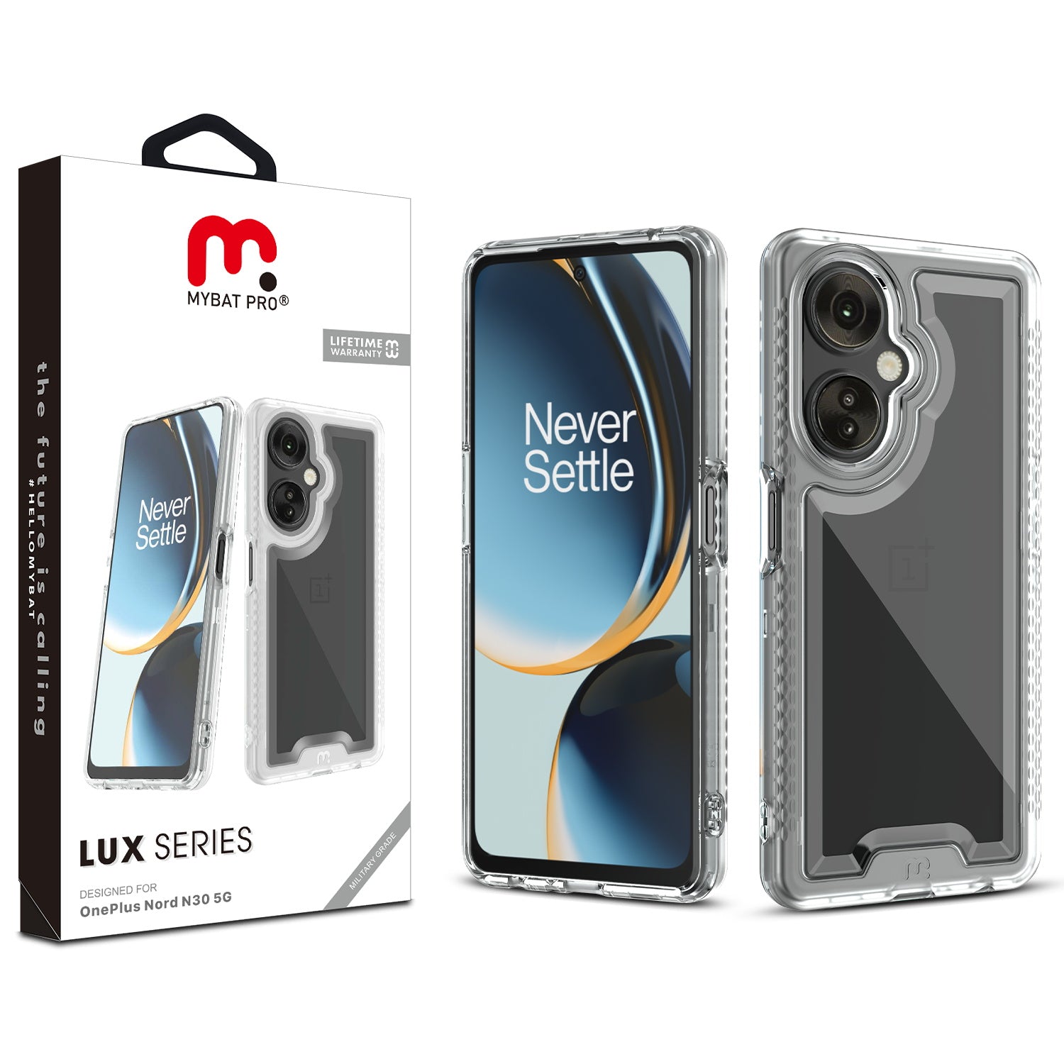 MyBat Pro Lux Series Case for Oneplus Nord N30 5G - Clear
