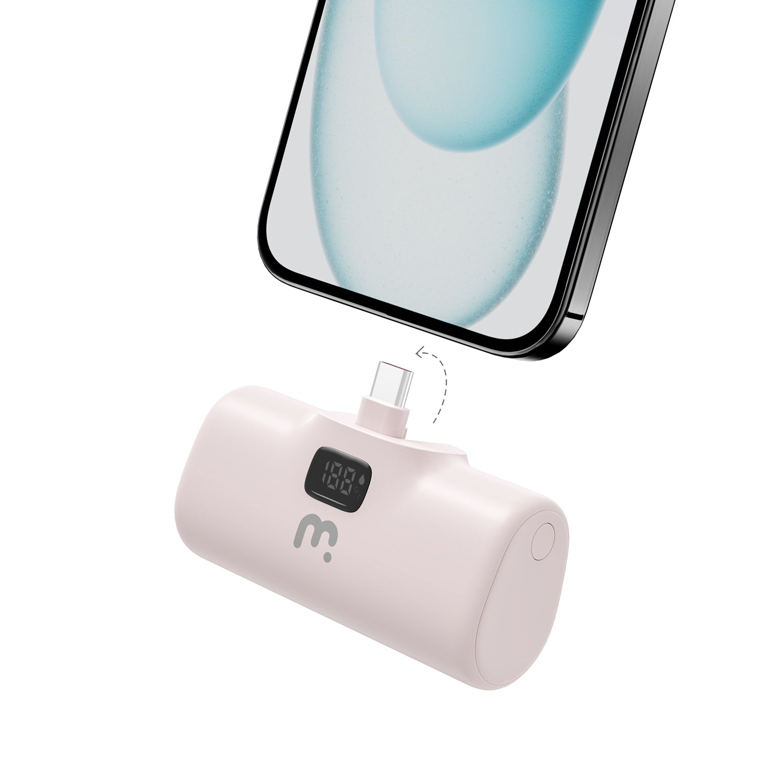 MyBat Pro 5000mAh USB-C Portable Quick Charging Power Bank (with Stand) - Pink - RPBBAT084-3.jpg