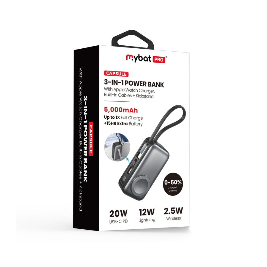MyBat Pro Capsule 3-in-1 Power Bank with Apple Watch Charger, Built-In Cables + Kickstand - 5000 mAh - Black - RPBBAT191-12.jpg