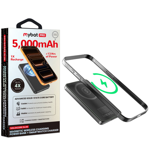 MyBat Pro SolidCore 5000mAh Slim Magnetic Wireless Charging Power Bank with Smartwatch Charger - Gray - RPBBAT201-1.jpg