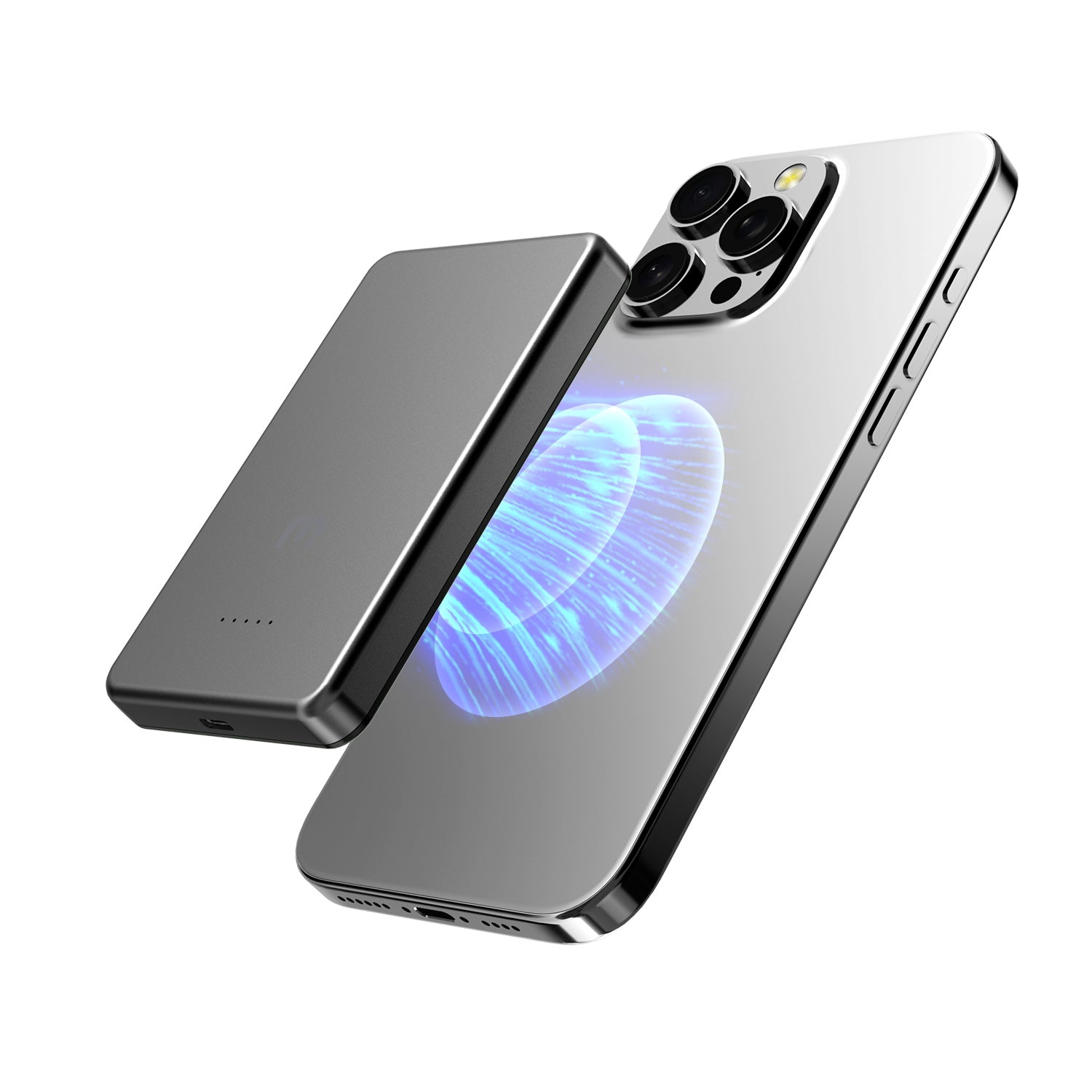 MyBat Pro SolidCore 5000mAh Slim Magnetic Wireless Charging Power Bank with Smartwatch Charger - Gray - RPBBAT201-3.jpg