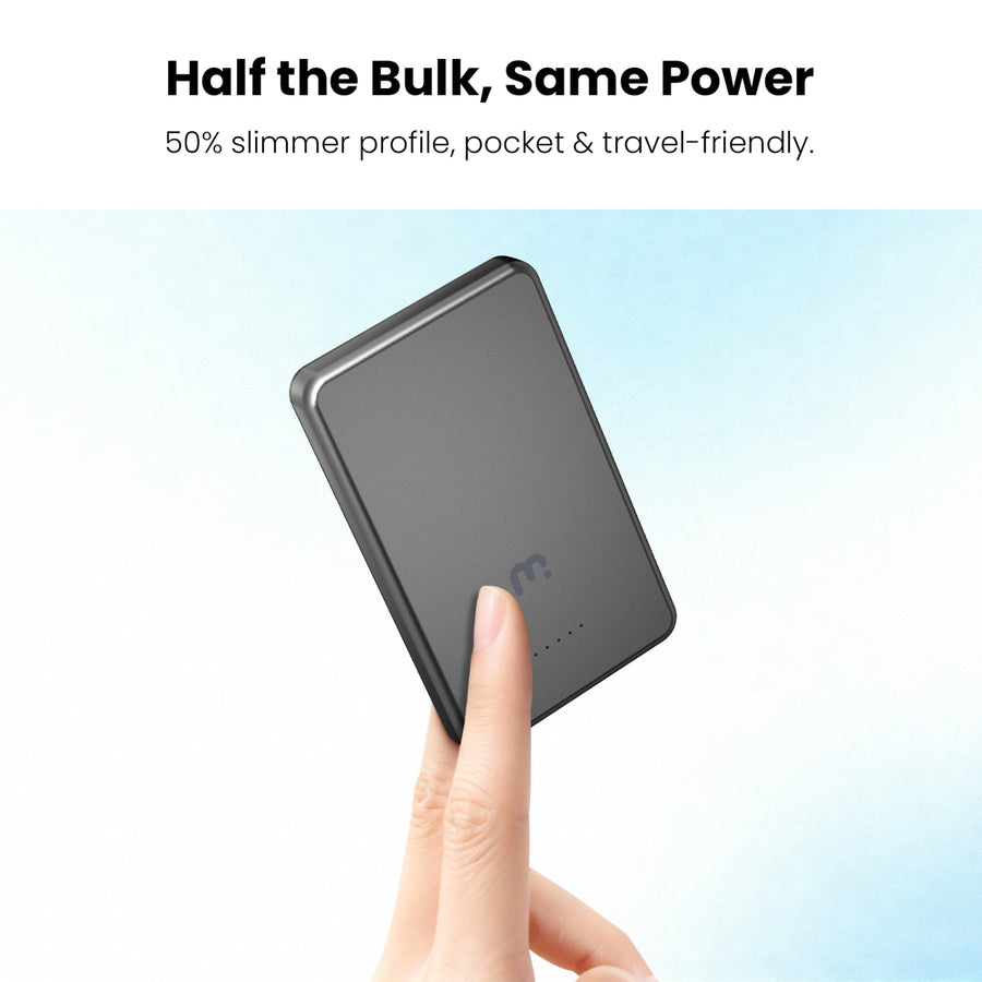 MyBat Pro SolidCore 5000mAh Slim Magnetic Wireless Charging Power Bank with Smartwatch Charger - Gray - RPBBAT201-6.jpg