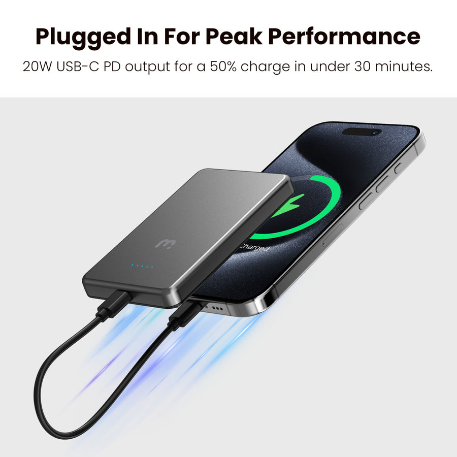 MyBat Pro SolidCore 5000mAh Slim Magnetic Wireless Charging Power Bank with Smartwatch Charger - Gray - RPBBAT201-9.jpg