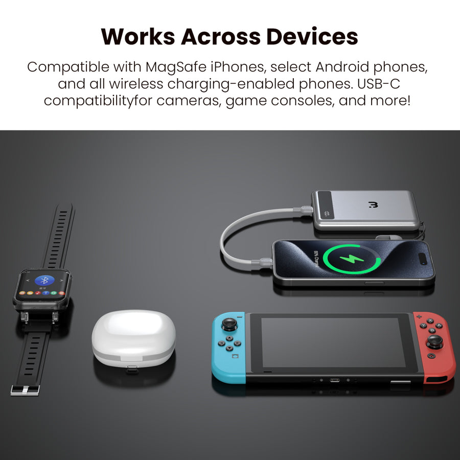 MyBat Pro SolidCore 5000mAh Slim Magnetic Wireless Charging Power Bank with Built-In USB-C Cable - Gray - RPBBAT211-6.jpg