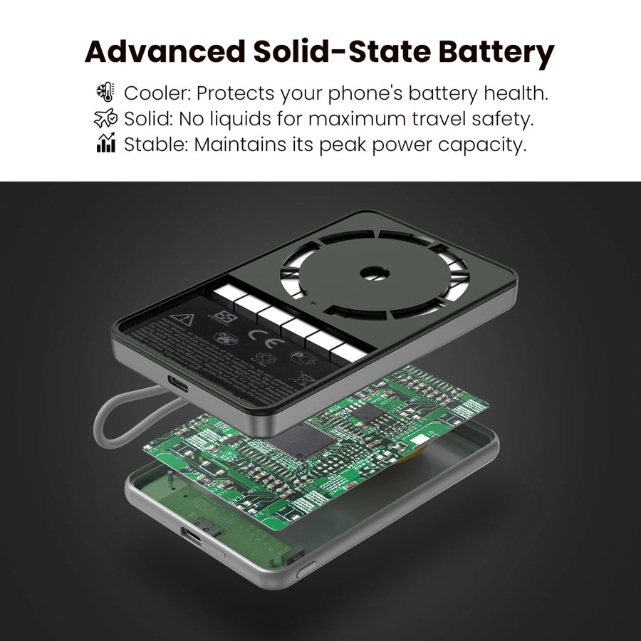 MyBat Pro SolidCore 5000mAh Slim Magnetic Wireless Charging Power Bank with Built-In USB-C Cable - Gray - RPBBAT211-8.jpg