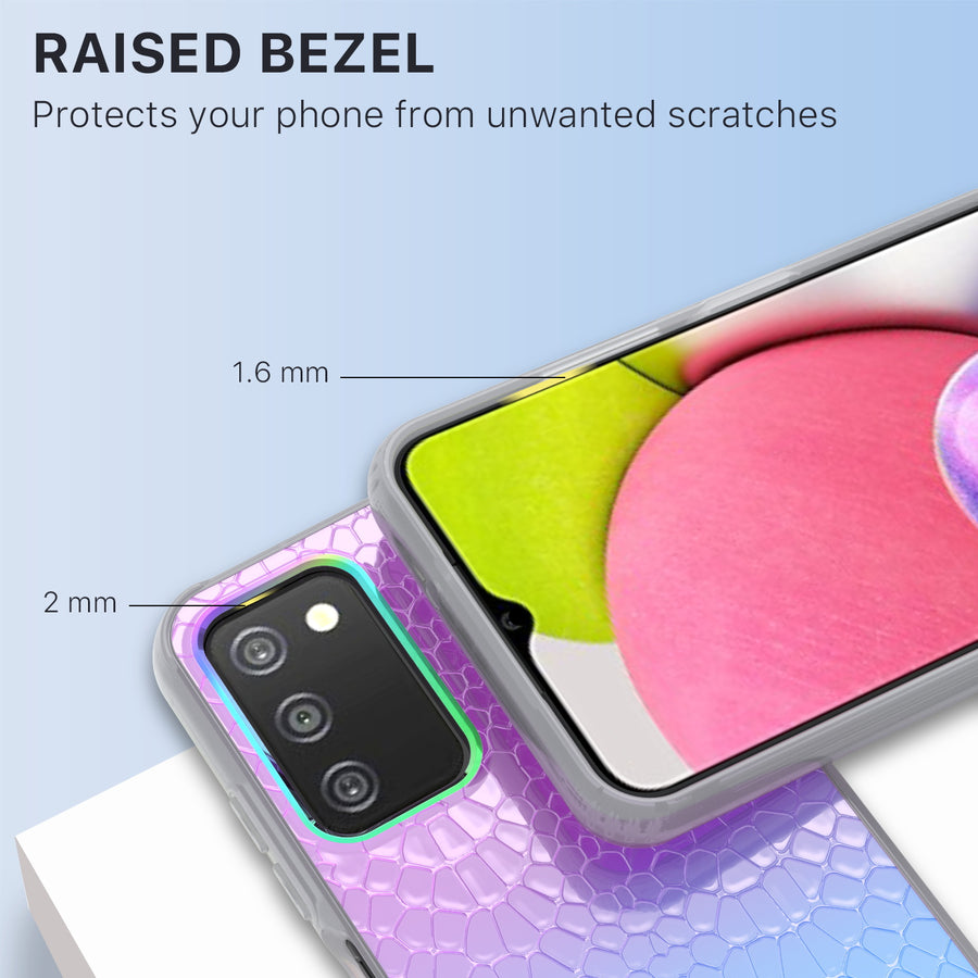 MyBat Pro Mood Series Case for Samsung Galaxy A03s - Iridescent Snake - RSA037UCSFSSM367-7.jpg