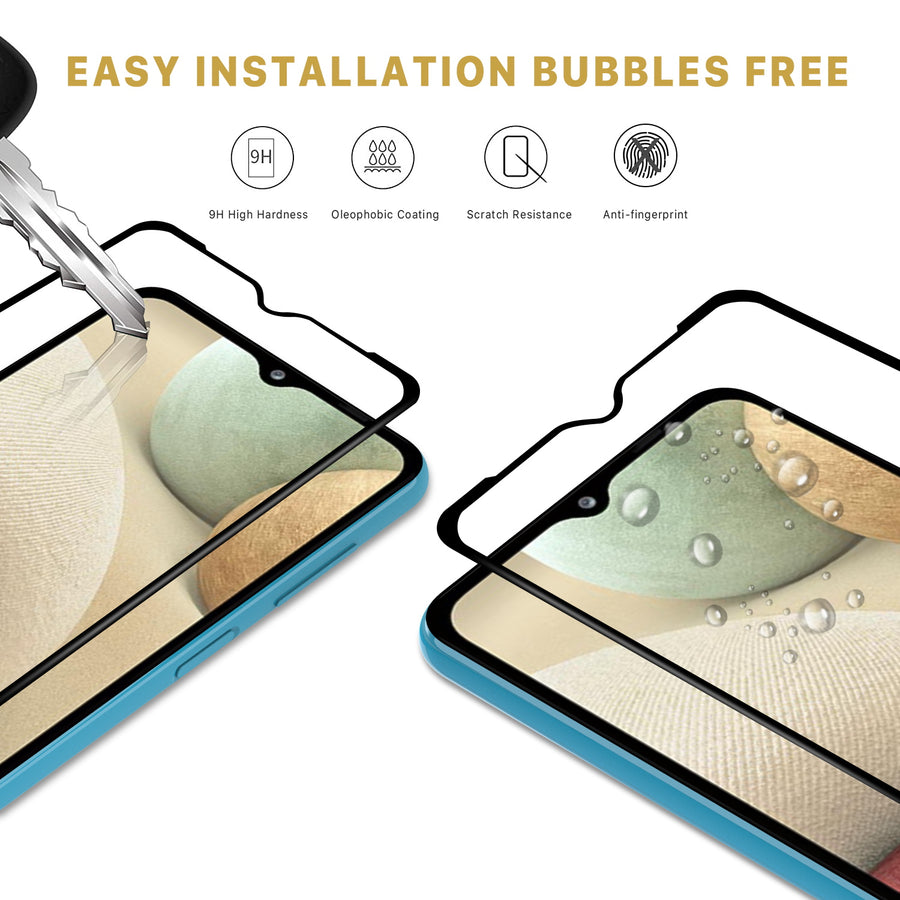 MyBat Pro Full Coverage Tempered Glass Screen Protector for Samsung Galaxy A12 5G - Clear - RSA125GSC85A-6.jpg