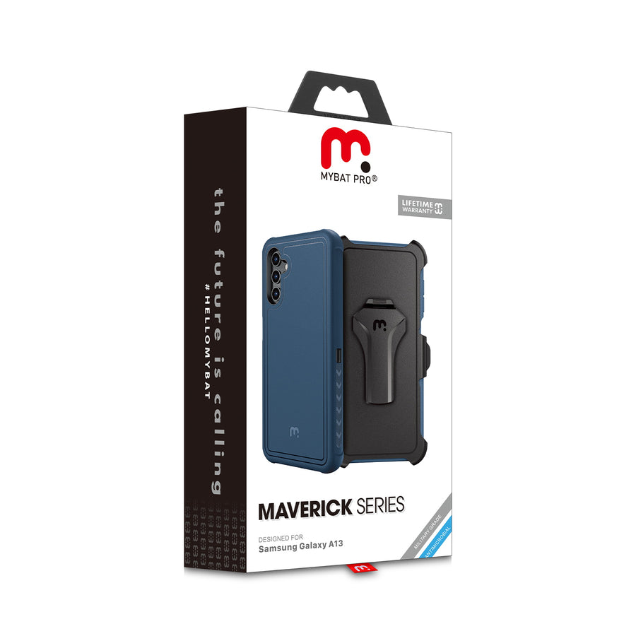MyBat Pro Maverick Series Case w/ Holster for Samsung Galaxy A13 5G - Blue - RSA13CS3NXS002-11.jpg
