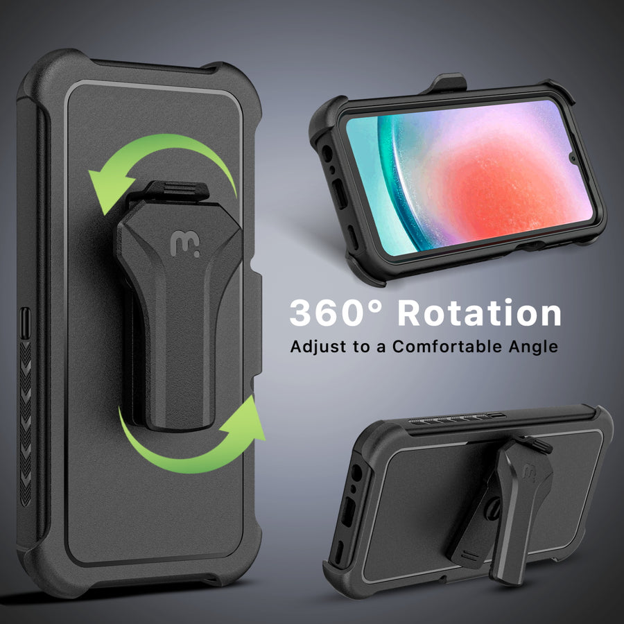 MyBat Pro Maverick Series Case w/ Holster for Samsung Galaxy A15 5G - Black - RSA155GCS3NXS001-5.jpg