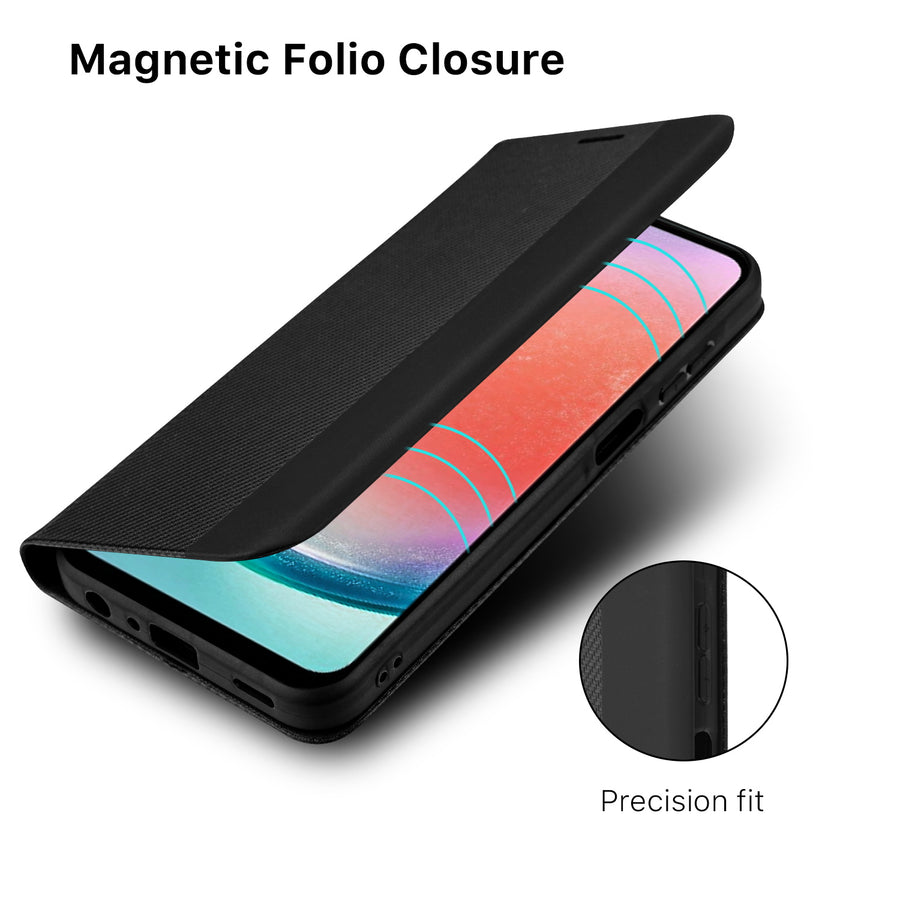 MyBat Pro Executive Series Wallet Case for Samsung Galaxy A15 5G - Black - RSA155GPCMJP001-3.JPG