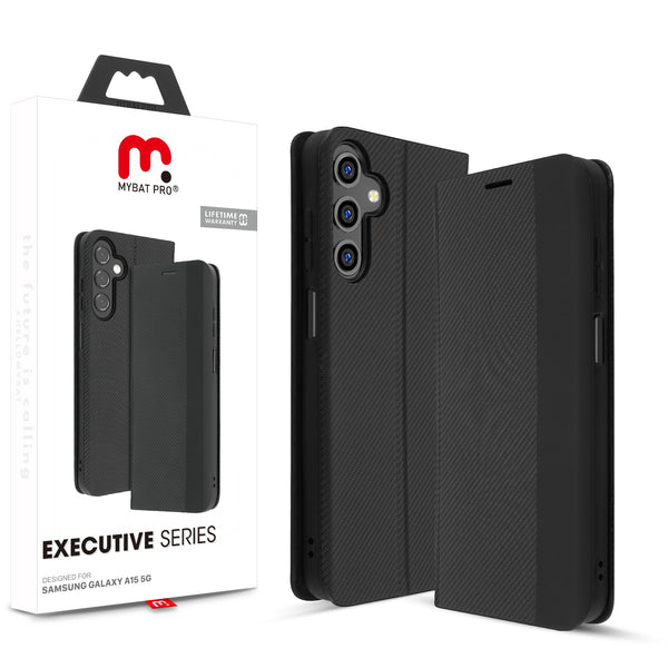 MyBat Pro Executive Series Wallet Case for Samsung Galaxy A15 5G - Black - RSA155GPCMJP001.JPG