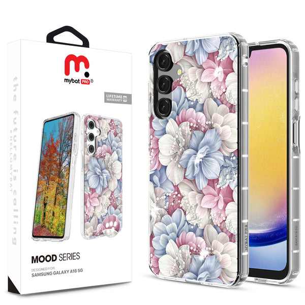 MyBat Pro Mood Series Case (with Diamonds) for Samsung Galaxy A16 5G - Floral Gems - RSA165GCSFSSD156-1.jpg