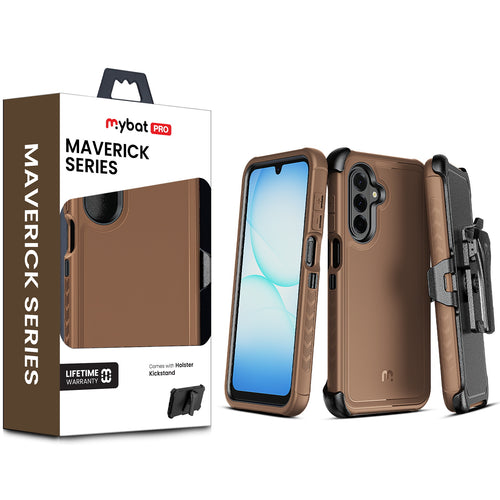 MyBat Pro Maverick Series Case w/ Holster for Samsung Galaxy A17 5G - Brown - RSA175GCS3NXS006-1.jpg
