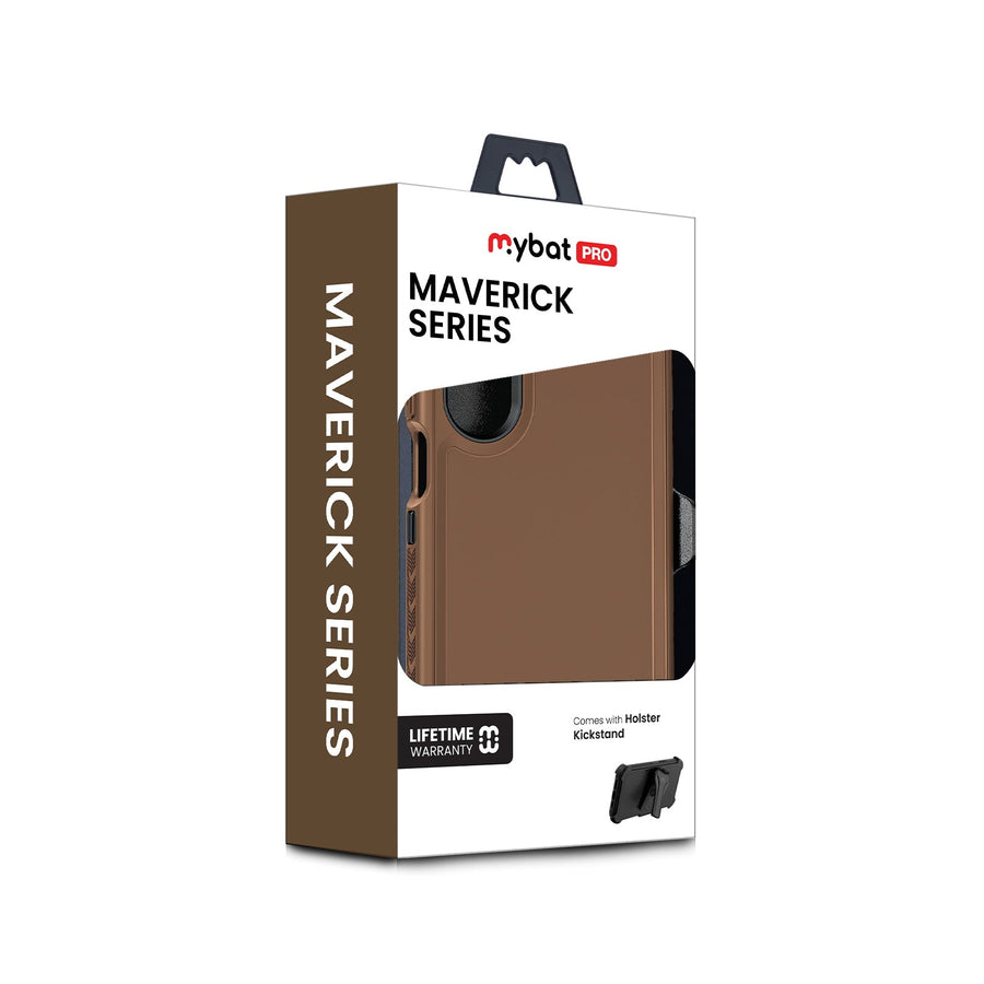 MyBat Pro Maverick Series Case w/ Holster for Samsung Galaxy A17 5G - Brown