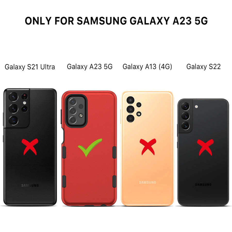 MyBat Pro TUFF Subs Series Case for Samsung Galaxy A23 5G - Red - RSA235GCSF2TS002-6.jpg