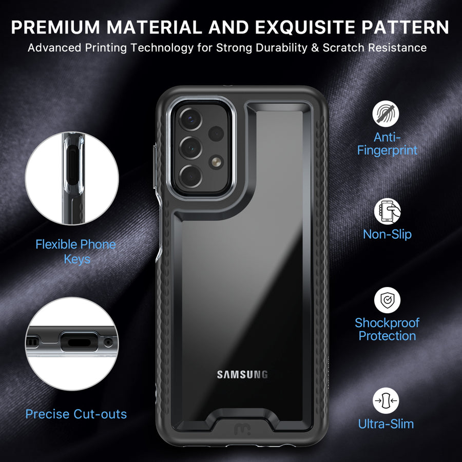 MyBat Pro Lux Series Case with Tempered Glass for Samsung Galaxy A23 5G - Black - RSA235GCSG5TS001-7.jpg