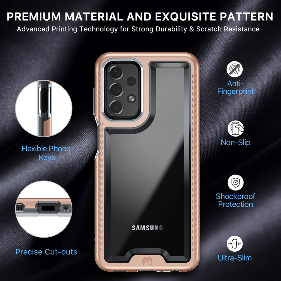 MyBat Pro Lux Series Case with Tempered Glass for Samsung Galaxy A23 5G - Rose Gold - RSA235GCSG5TS003-7.jpg