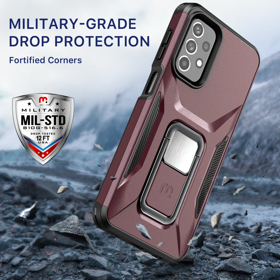MyBat Pro Antimicrobial Stealth Series (with Stand) for Samsung Galaxy A23 5G - Plum / Black - RSA235GCSSTSS003-5.jpg