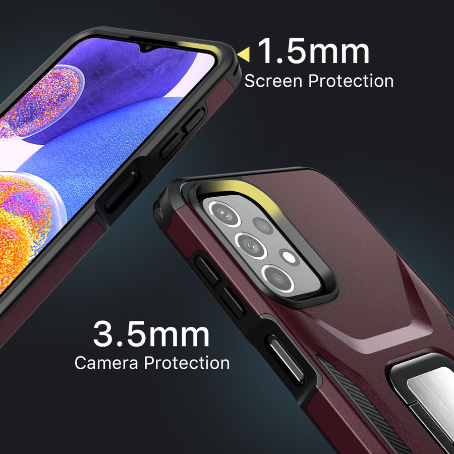 MyBat Pro Antimicrobial Stealth Series (with Stand) for Samsung Galaxy A23 5G - Plum / Black - RSA235GCSSTSS003-7.jpg