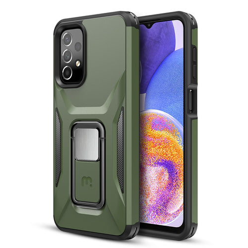 MyBat Pro Antimicrobial Stealth Series (with Stand) for Samsung Galaxy A23 5G - Army Green / Black - RSA235GCSSTSS004-2.jpg