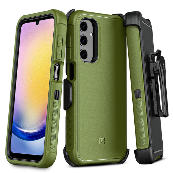MyBat Pro Maverick Series Case w/ Holster for Samsung Galaxy A25 5G - Army Green - RSA255GCS3NXS004-2.jpg