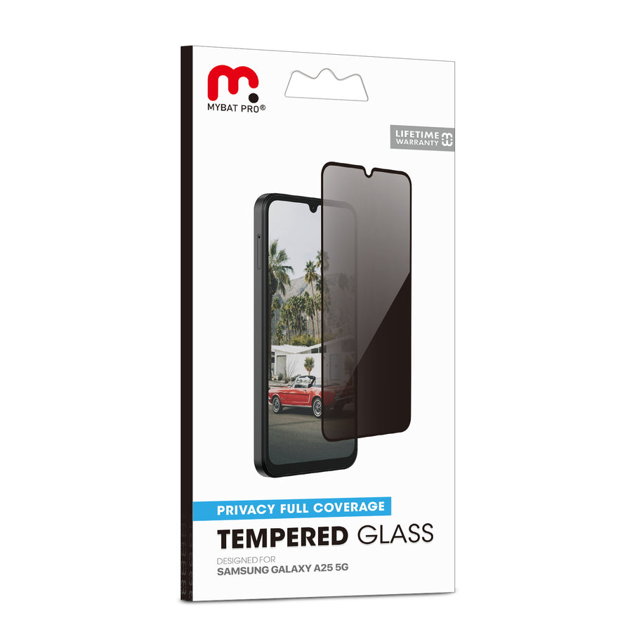 MyBat Pro Privacy Full Coverage Tempered Glass Screen Protector for Samsung Galaxy A25 5G - Black - RSA255GSCF111-7.jpg