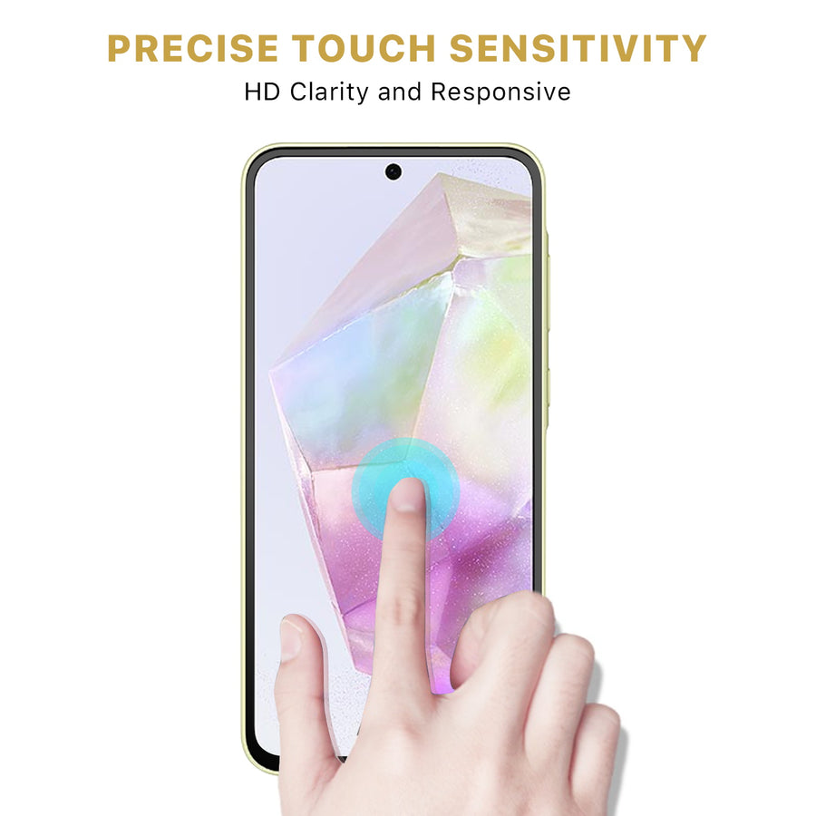 MyBat Pro Full Coverage Tempered Glass Screen Protector for Samsung Galaxy A35 5G - Black - RSA355GSC85A-5.jpg