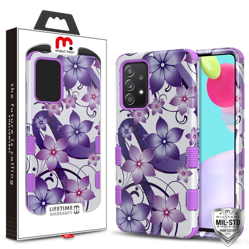 MyBat Pro Tuff Series Case for Samsung Galaxy A52 5G - Purple Hibiscus - RSA525GCSE1TM186-1.jpg