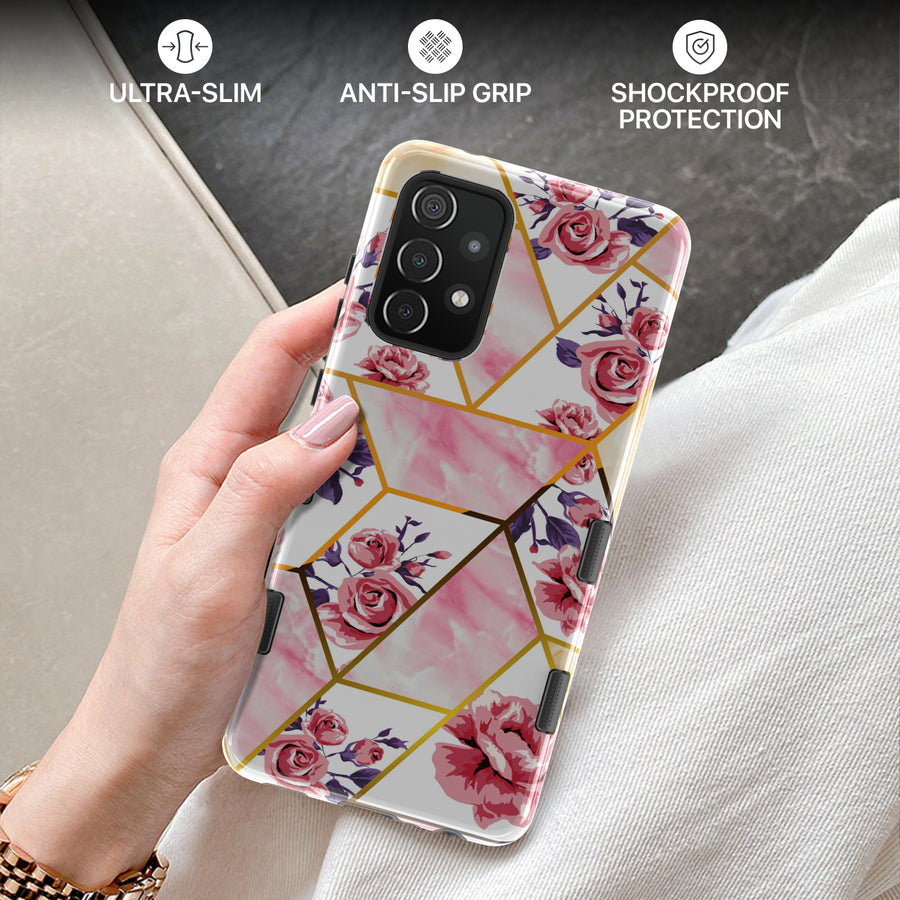 MyBat Pro Tuff Subs Series Case for Samsung Galaxy A52 5G - Rose Marble - RSA525GCSF2TM008-7.jpg