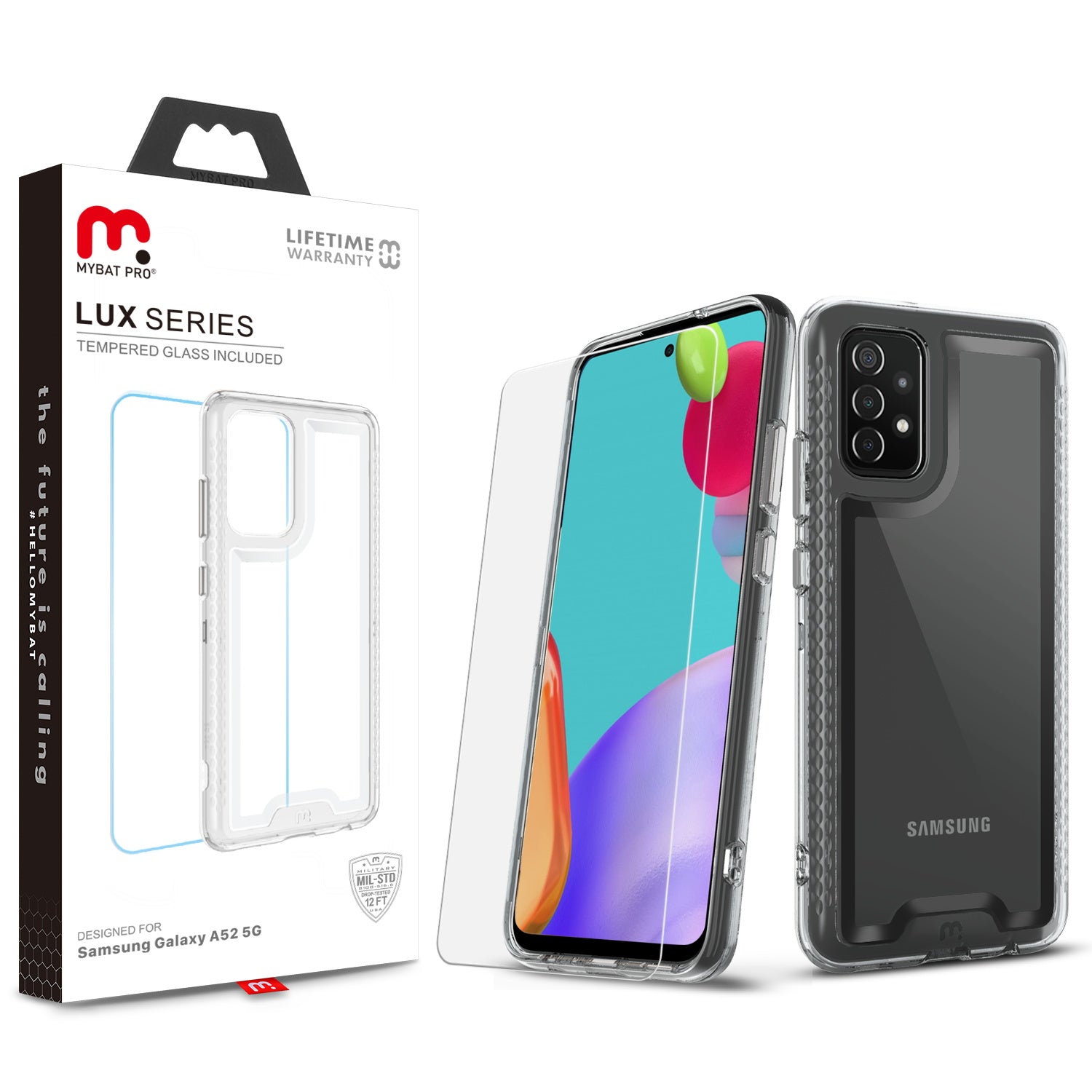 MyBat Pro Lux Series Case for Samsung Galaxy A52 5G - Clear