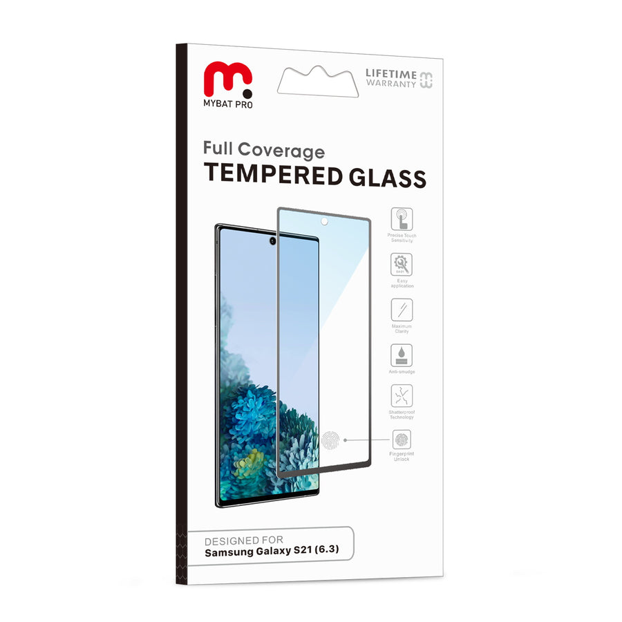MyBat Pro Full Coverage Tempered Glass Screen Protector w/ Fingerprint Unlock for Samsung Galaxy S21 - Clear - RSS21SC85U-7.jpg