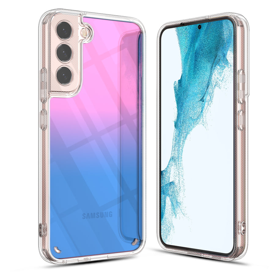 MyBat Pro Radiant Series ombre gradient Gummy Case for Samsung Galaxy S22 - Rose to Dark Blue Gradient - RSS22CSAMAT103-2.jpg
