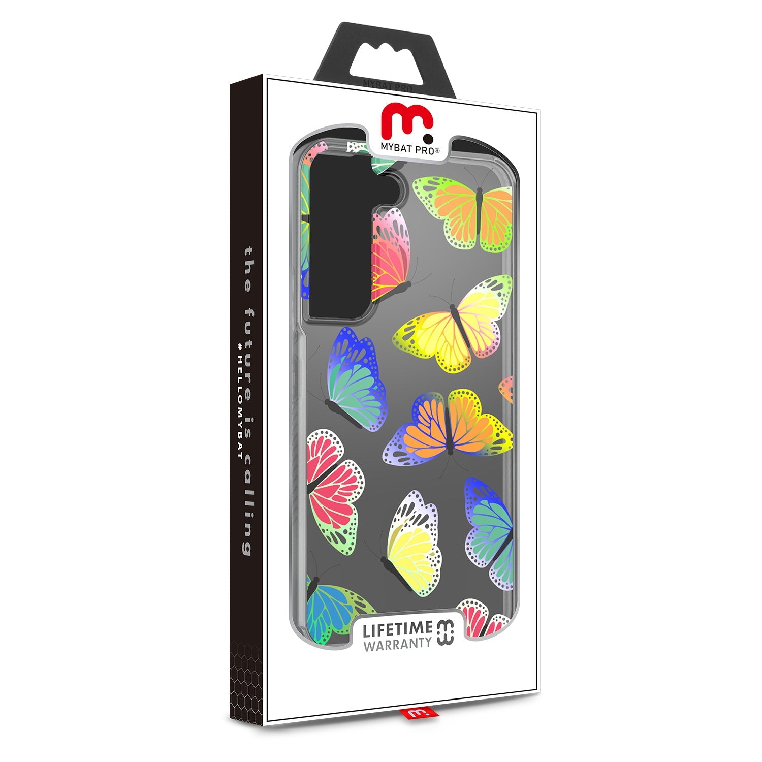 MyBat Pro Mood Series Case for Samsung Galaxy S22 - Neon Butterfies