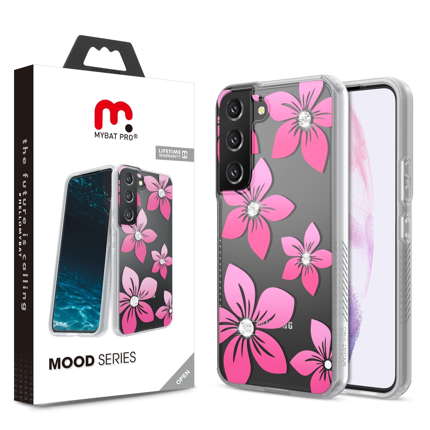 MyBat Pro Mood Diamond Series Case for Samsung Galaxy S22 Plus - Blossoms