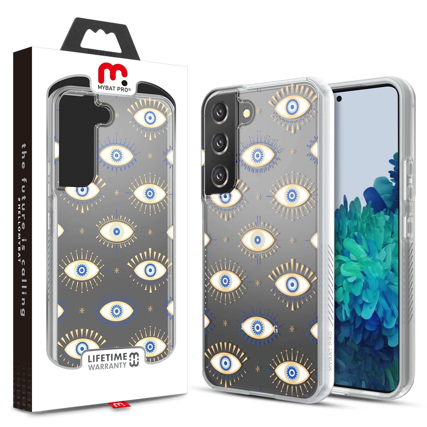 MyBat Pro Mood Series Case for Samsung Galaxy S22 Plus - Evil Eyes