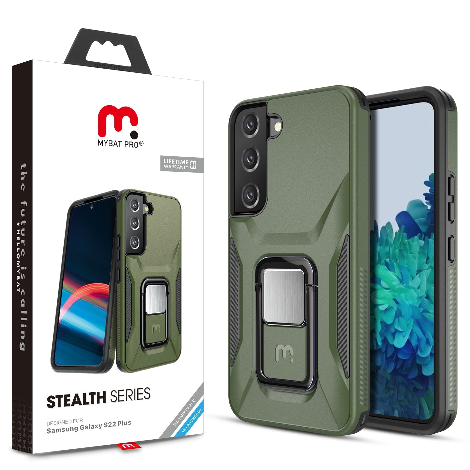 MyBat Pro Stealth Series Case for Samsung Galaxy S22 Plus - Army Green