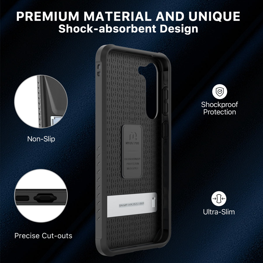 MyBat Pro Beyonder Series Case with Kickstand for Samsung Galaxy S23 Plus - Black - RSS23PCSAMBS001-4.jpg