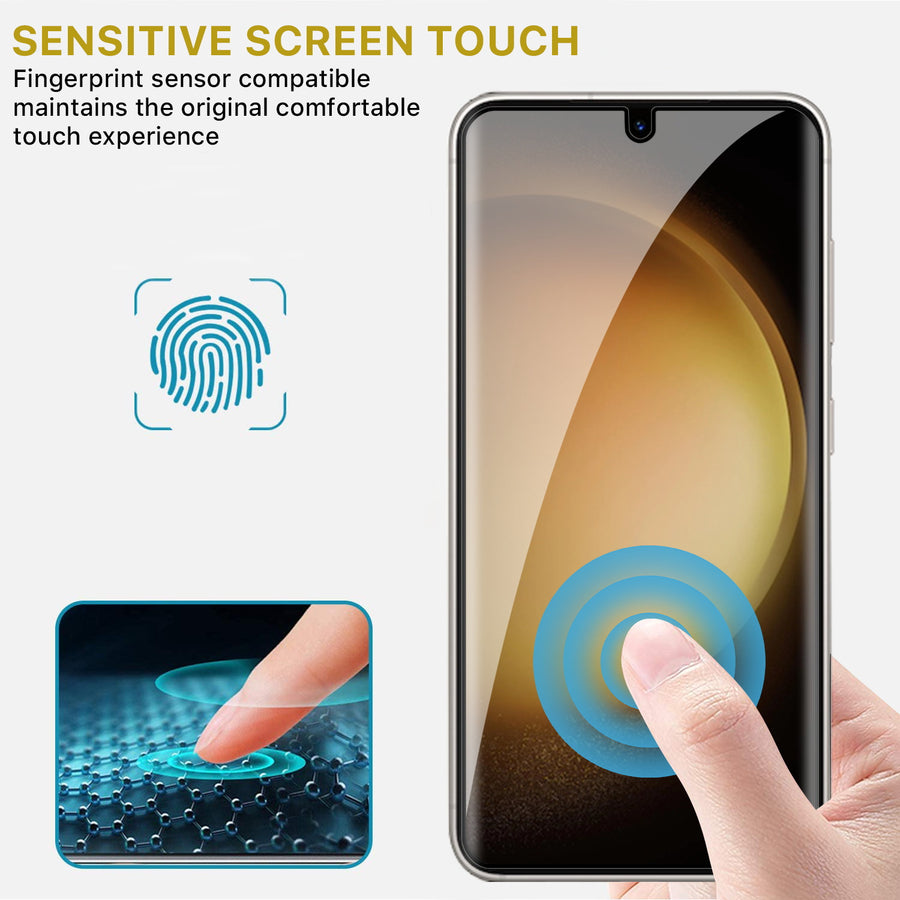 MyBat Pro Full Coverage Tempered Glass Screen Protector (Fingerprint Unlock) for Samsung Galaxy S23 - Black - RSS23SC85U-4.jpg
