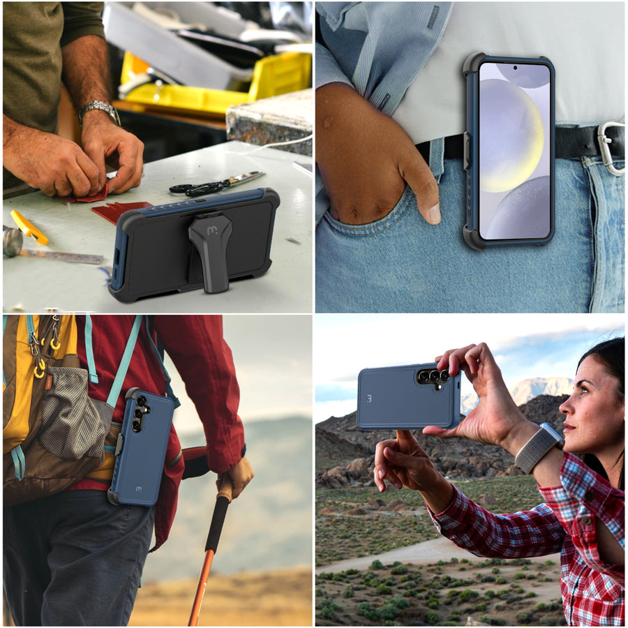 MyBat Pro Maverick Series Case w/ Holster for Samsung Galaxy S24 Plus - Blue - RSS24PCS3NXS002-6.jpg