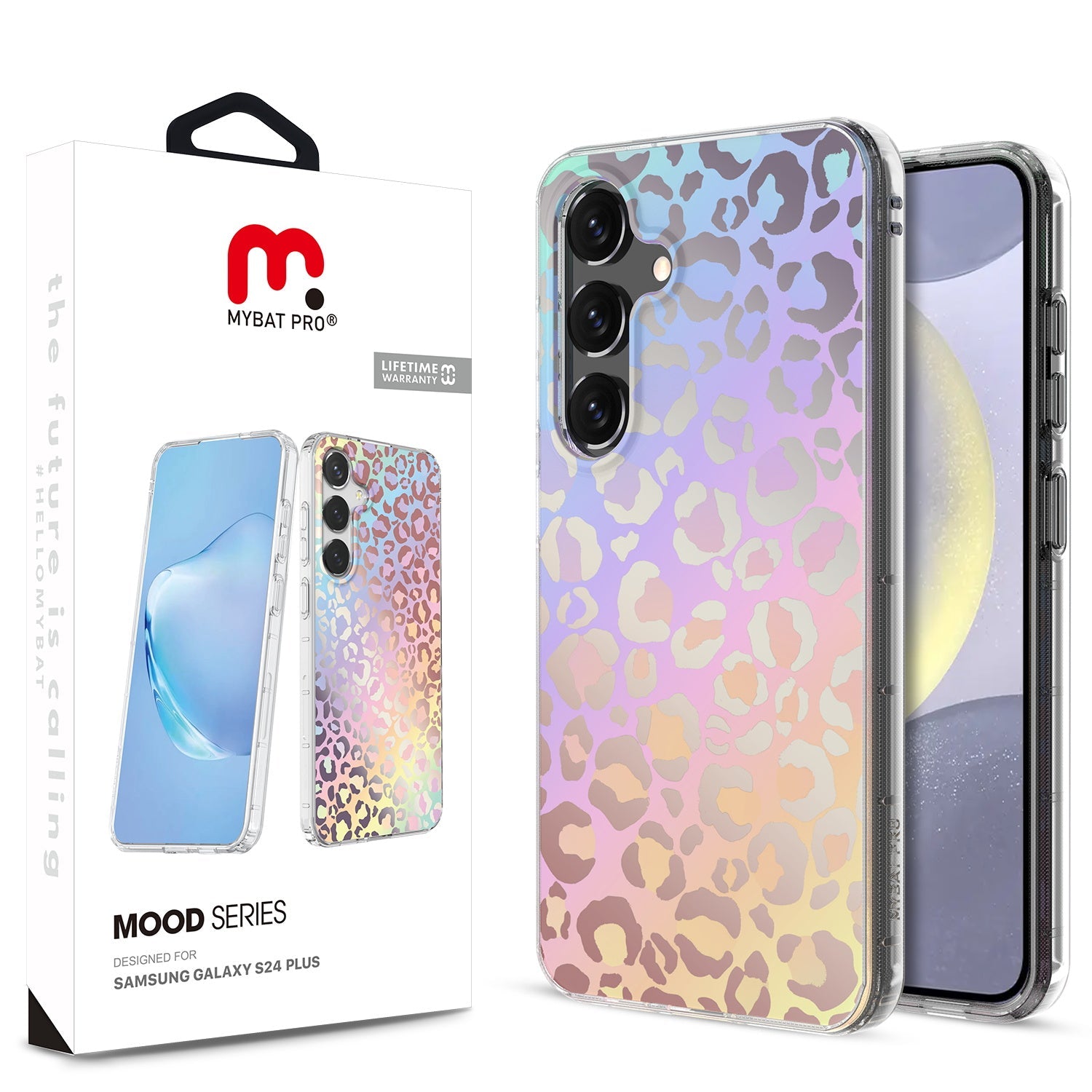 MyBat Pro Mood Series Case for Samsung Galaxy S24 Plus - Holographic Leopard
