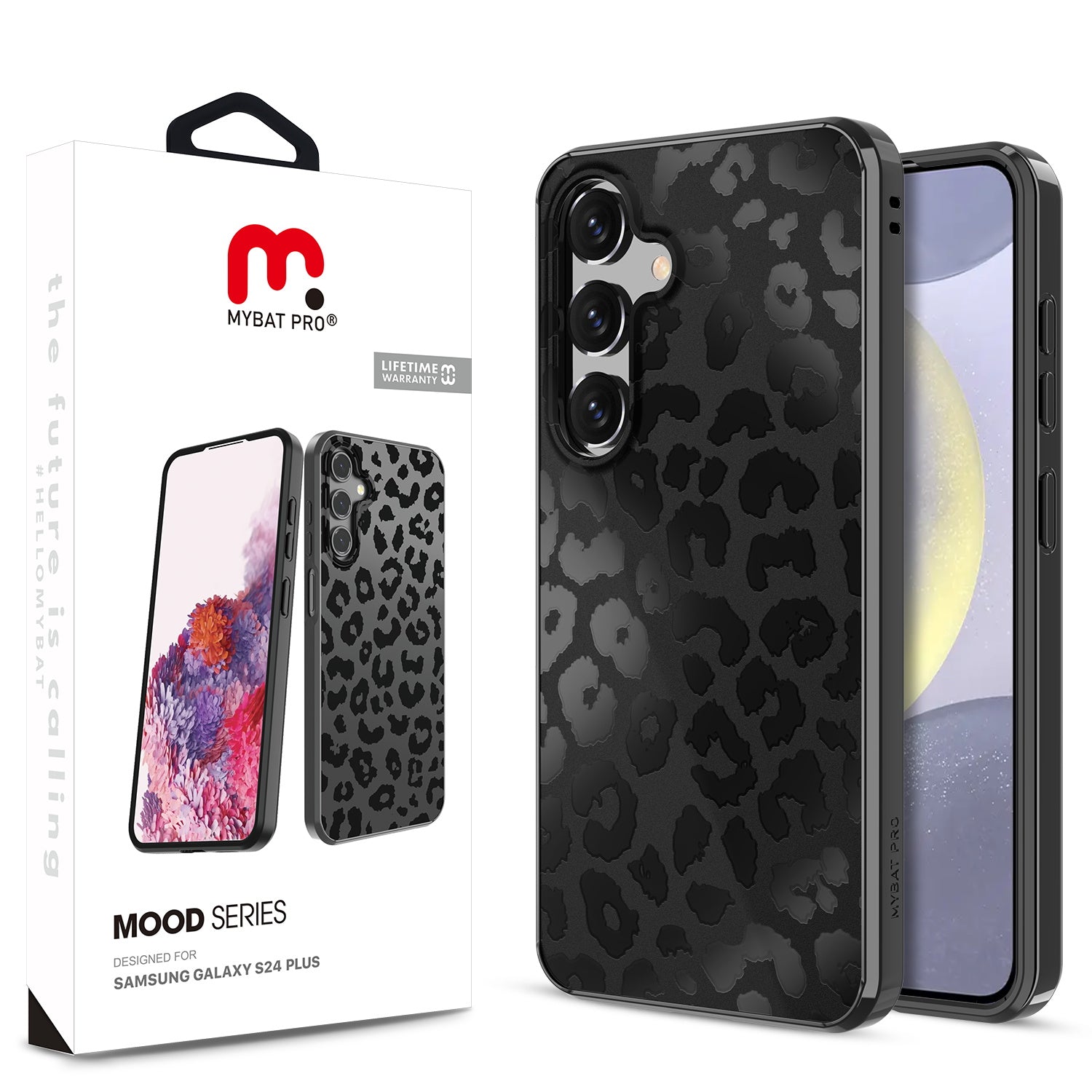 MyBat Pro Mood Series Case for Samsung Galaxy S24 Plus - Black Leopard