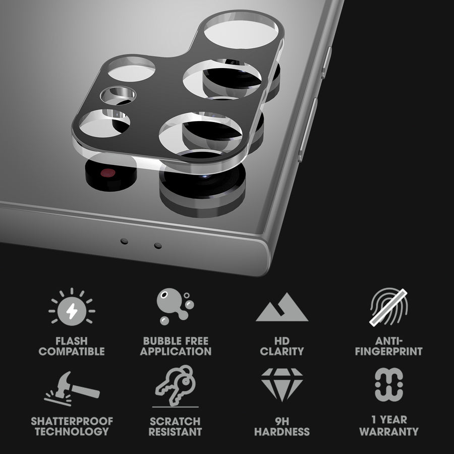 MyBat Pro Tempered Glass Lens Protector (2.5D) for Samsung Galaxy S24 Ultra - Clear - RSS24USCLE81-4.jpg