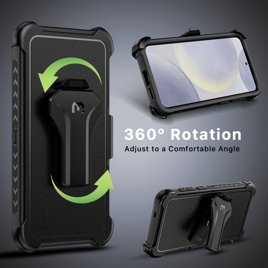 MyBat Pro Maverick Series Case w/ Holster for Samsung Galaxy S25 - Black - RSS25CS3NXS001-4.JPG