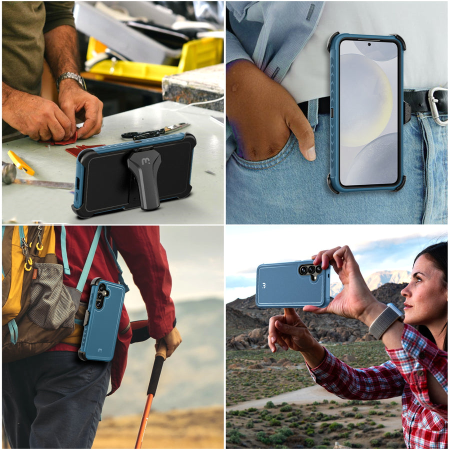 MyBat Pro Maverick Series Case w/ Holster for Samsung Galaxy S25 - Blue - RSS25CS3NXS002-7.JPG